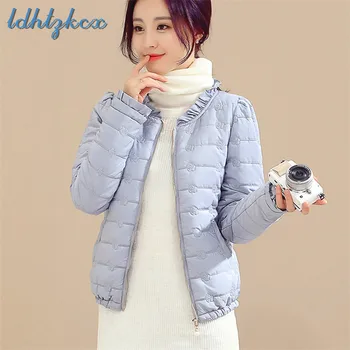 

Winter Jacket Women Black Pink Plus Size Parka 2018 New Korean Office Temperament Ladies Fashion Slim Loose Coats Feminino CX81