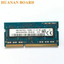 Ddr3 4g 1rx8 2rx8 pc3l 12800s, 1600 mhz 4gb memória do portátil 4g pc3l 12800s 1600 módulo sodimm do módulo do caderno mhz ram
