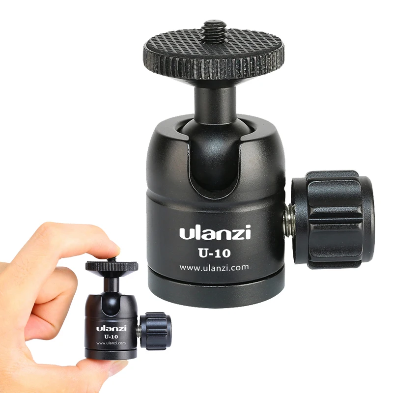 Ulanzi U 10 Mini Ball Head CNC Tripod Ball Head for iPhone Vloging Mini Tripod Monopod