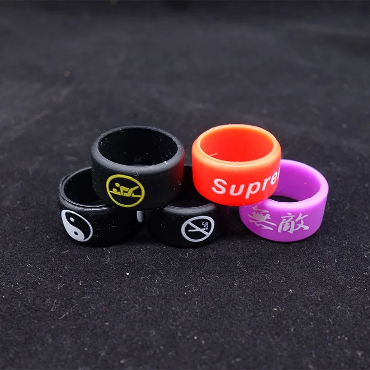 

5pcs/lot ecig vape band wide Protection Decoration Ring Silicon Rubber Band for rda rta mod
