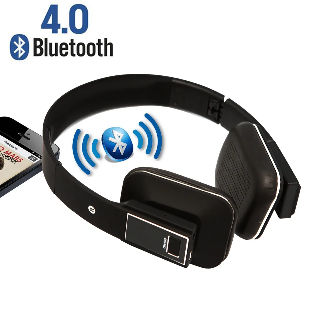 Беспроводные Bluetooth наушники складные над ухом Стерео Наушники Встроенный