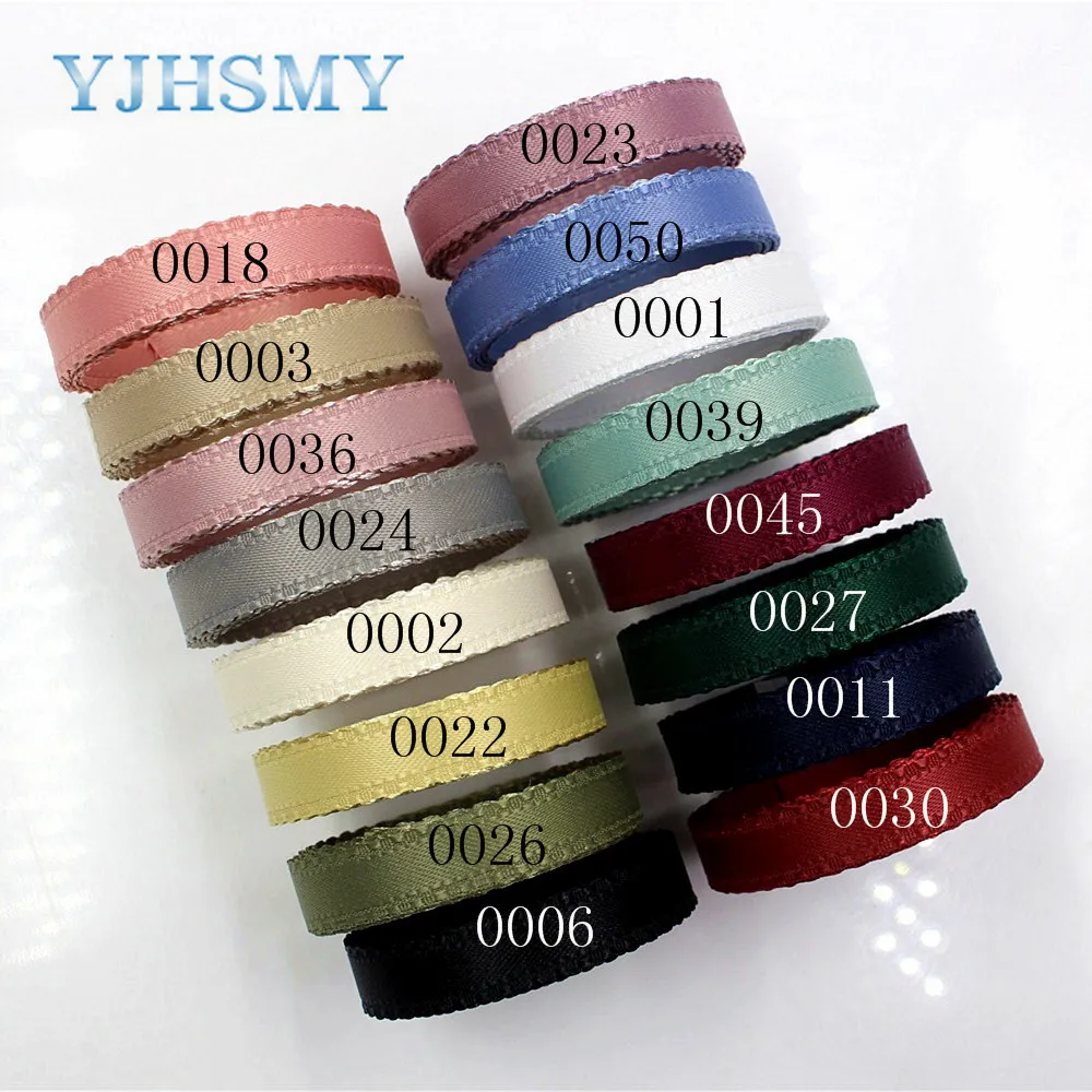 YJHSMY D-18130-190 10 mm 5 yards Solid color bilateral wave ribbons Wedding decorative ribbons gift wrap DIY handmade materials Satin ribbons Ribbon decoration Ribbon supplies Wrapping ribbon Grosgrain ribbon Sewing ribbon Christmas ribbon Cotton ribbon Organza ribbon