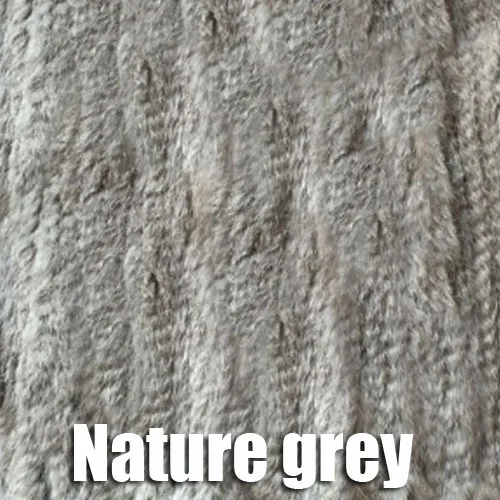 Новое поступление, модная женская верхняя одежда из натурального кроличьего меха, кардиганы, стиль, женские пальто из натурального кроличьего меха, куртка на заказ - Цвет: Nature grey