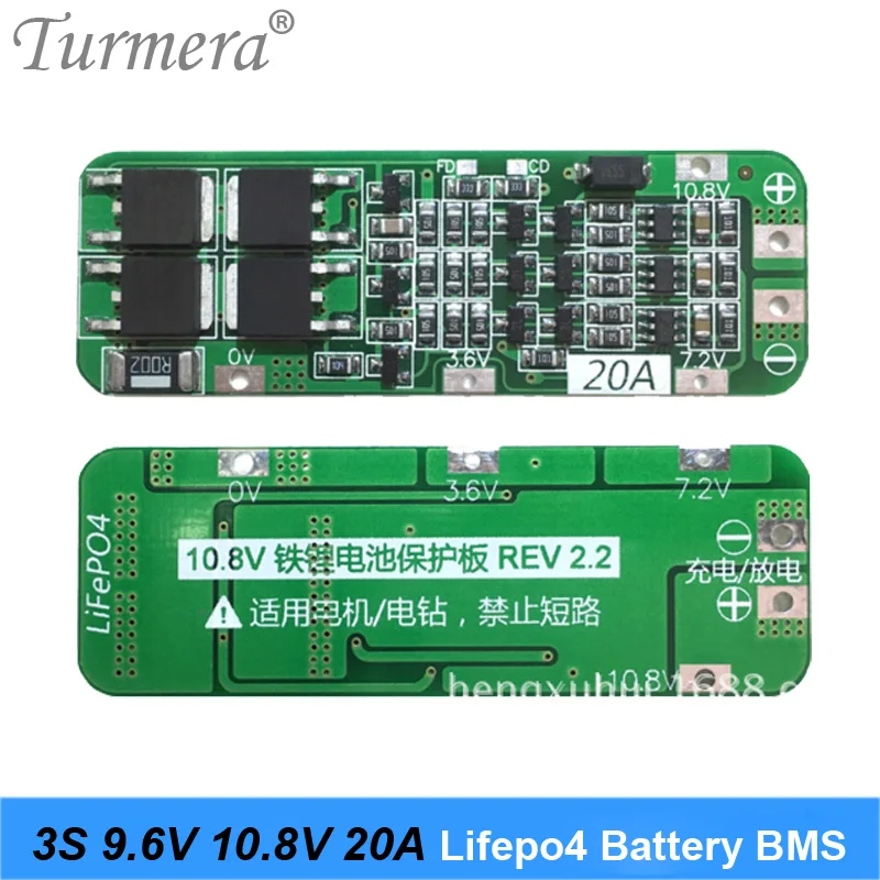 3S 40A 20A 9,6 в 10,8 В 32650 32700 LiFePO4 BMS литиевая железная батарея Защитная плата с выравниванием пусковое сверло