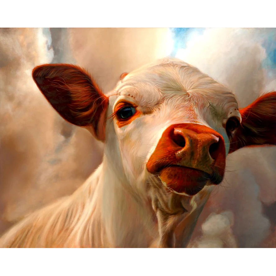 Download 5d diy diamond Cow pattern Cross Stitch diamond painting ...