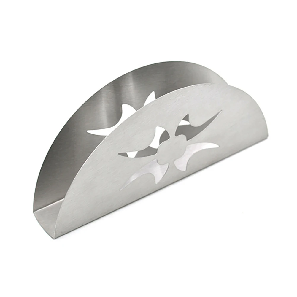 

Metal Stainless Steel Tissue Paper Holder Cover Napkin Holder Napkin Rings Dining Table Decoration