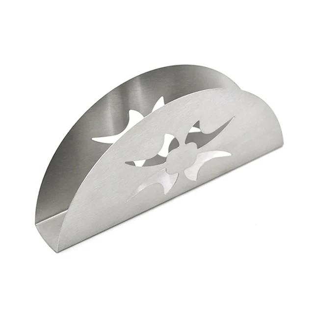 Metal Stainless Steel Tissue Paper Holder Cover Napkin Metal Stainless Steel Tissue Paper Holder Cover Napkin Rings Dining Table Decoration