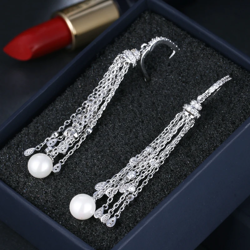 EMMAYA новые серьги подвески с длинной цепочкой и кисточками|dangle earrings|fashion dangle