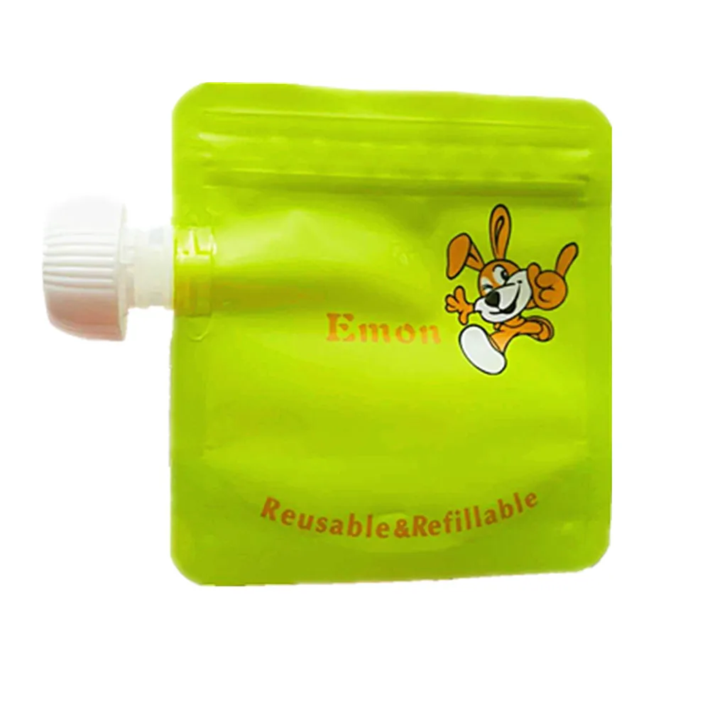 4 шт. и 8 шт./лот Многоразовые детские пакеты для еды BPA Free легко чистящие сумки