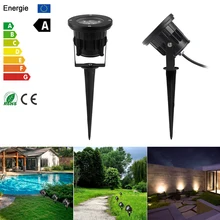 Открытый светодиодный газон огни Водонепроницаемый лампы сад AC 220 В 110 В 7 Вт шип освещения IP65 пруд путь пейзаж лампы