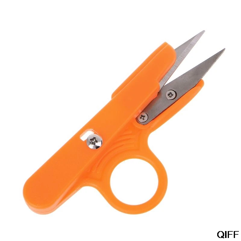 

Sewing Matching Thread Cutting Scissors Cross Sewing Fishing Line Scissors Special U-shaped Plastic Handle Hand Tool June 25