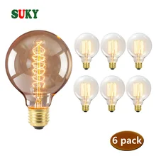 Edison ЛАМПЫ Ретро G95 винтажные ncandescent лампы 110 v 220 Праздничные огни 40 w для домашнего декора