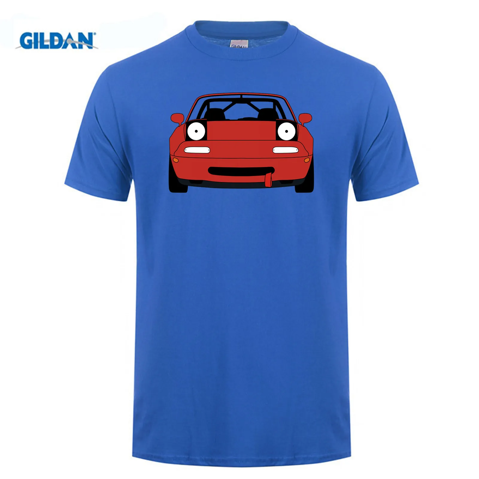 Футболка GILDAN Miata Happy racechar | Мужская одежда