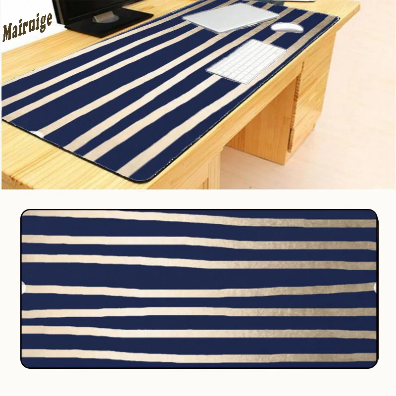 

Mairuige A Black and White Line Mouse Pad Customized Large Overlock Non-slip Durable Fashion Computer Laptop Mouse 900*400*2mm