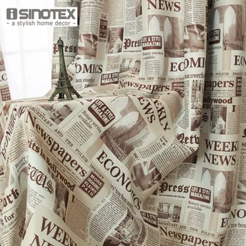

Window Curtain Letter Printed Pattern Polyester Fabric Translucidus Curtain 40% Blackout For Home Living Room 1PCS/Lot