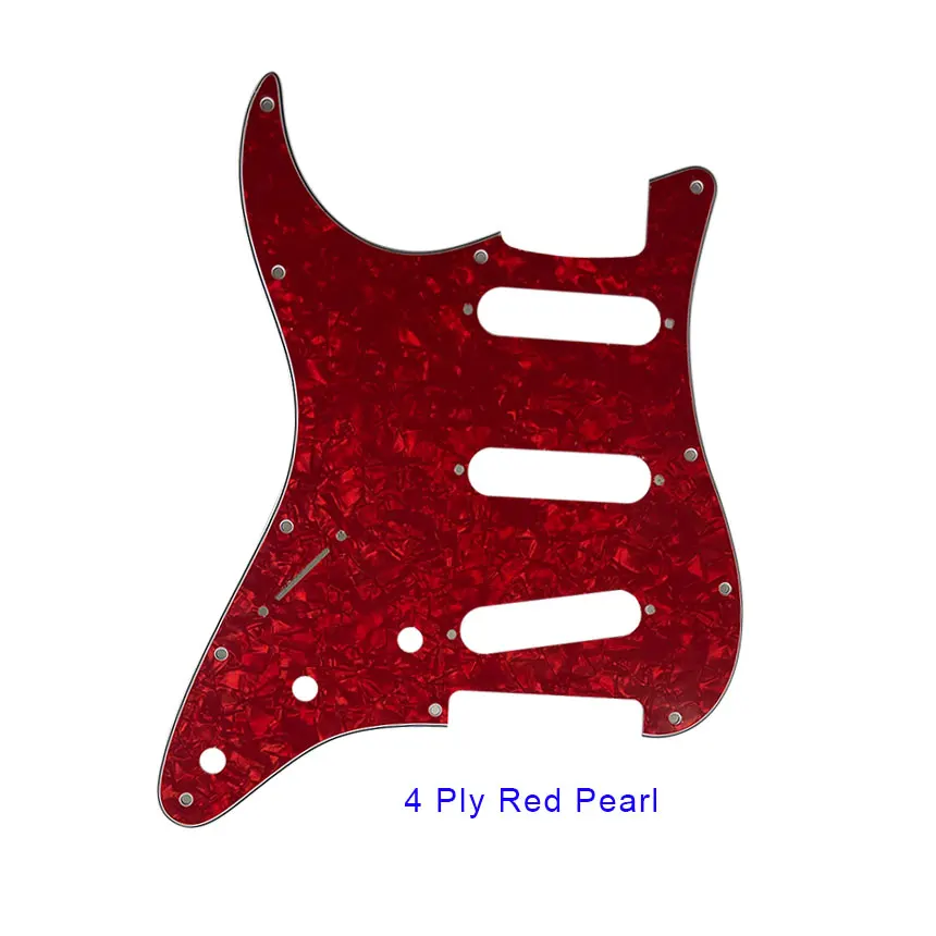 Pleroo гитары Запчасти-для США/Мексика левша 72' 11 резьбовое отверстие Strat накладка на гитару sss Scratch Plate, несколько цветовых вариантов