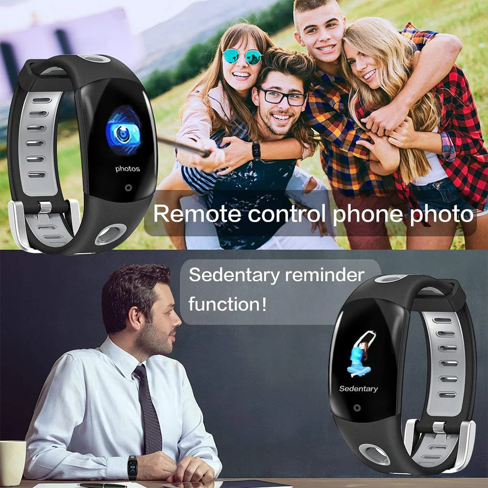 ZUCOOR Смарт Браслет монитор сердечного ритма Водонепроницаемый Smartband Hartslagmeter