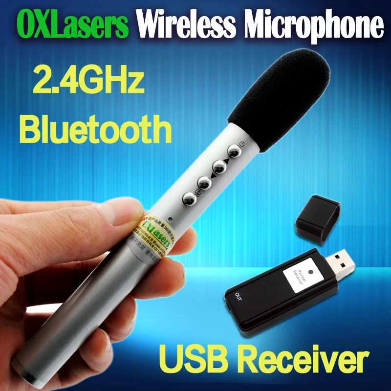 ødemark bluse sikring Pen Shaped Portable 2.4g Wireless Microphone Handheld Bluetooth Mic With Usb  Receiver For Conference And Teaching Free Shipping - Microphones -  AliExpress