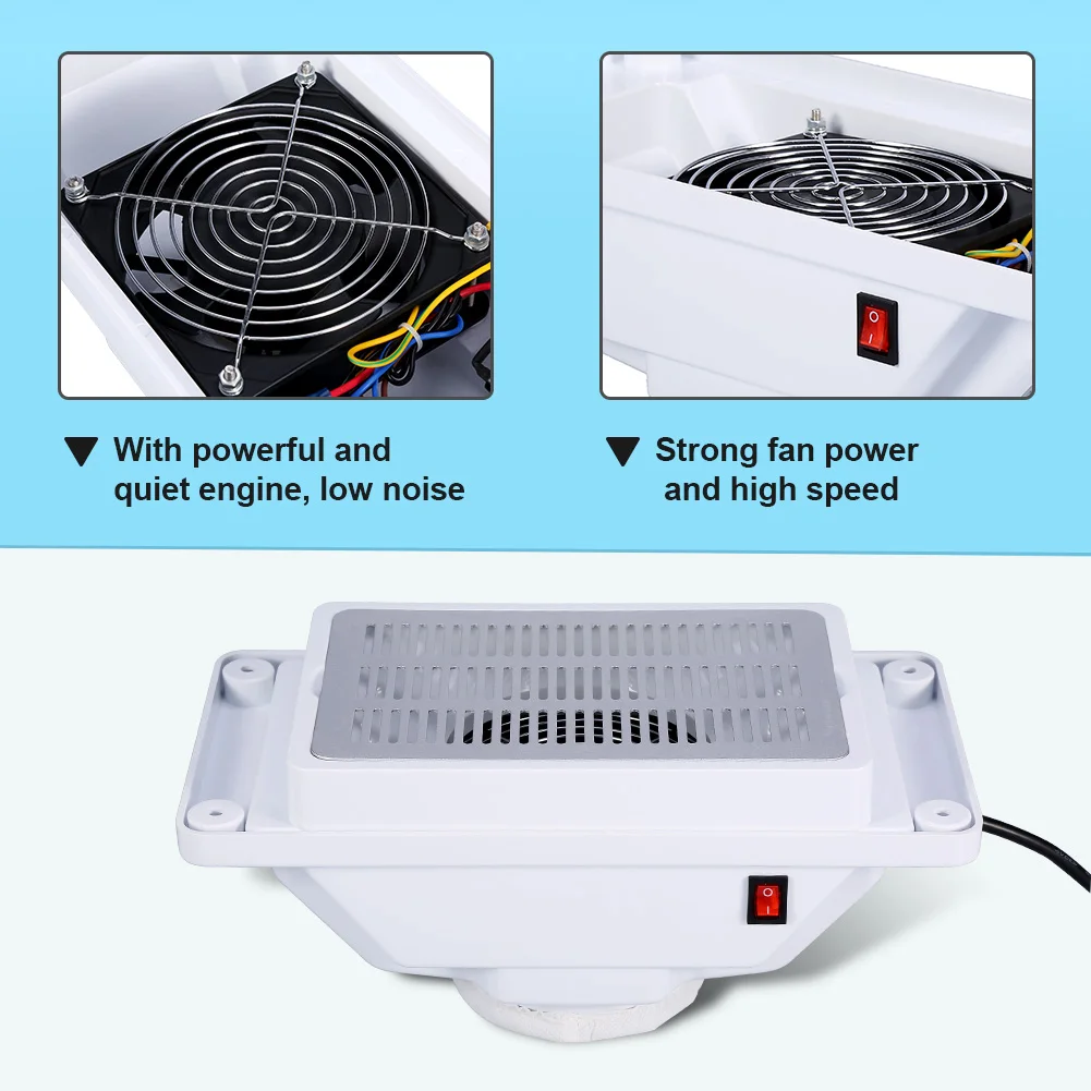 Электрический пылесборник для ногтей, пылесос, белый гвоздь, удаление пыли, маникюрная всасывающая машина 220-240 В с 1 шт