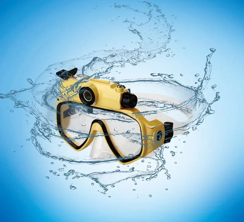 

HYUCHON 720P HD Swimming Goggles Snorkeling Diving Mask Wateproof Camera ,30 Meters Waterproof Camcorder Sports camera