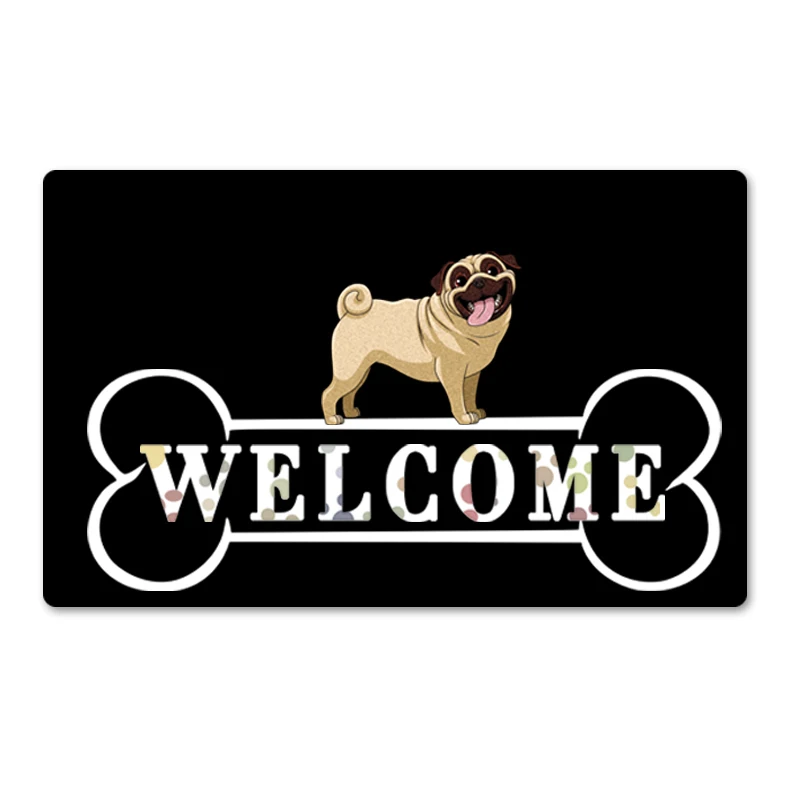 

Custom Welcome Mats for Front Door Dogs Rugs Bedroom Floor Mat Rubber Mat In The Hallway Doormat for Entrance Door Pets Carpet