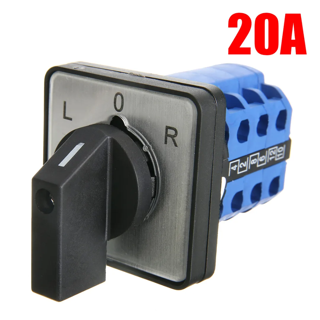 1 шт. поворотный переключатель L 0 R 20A/32A электрический 3 позиционный