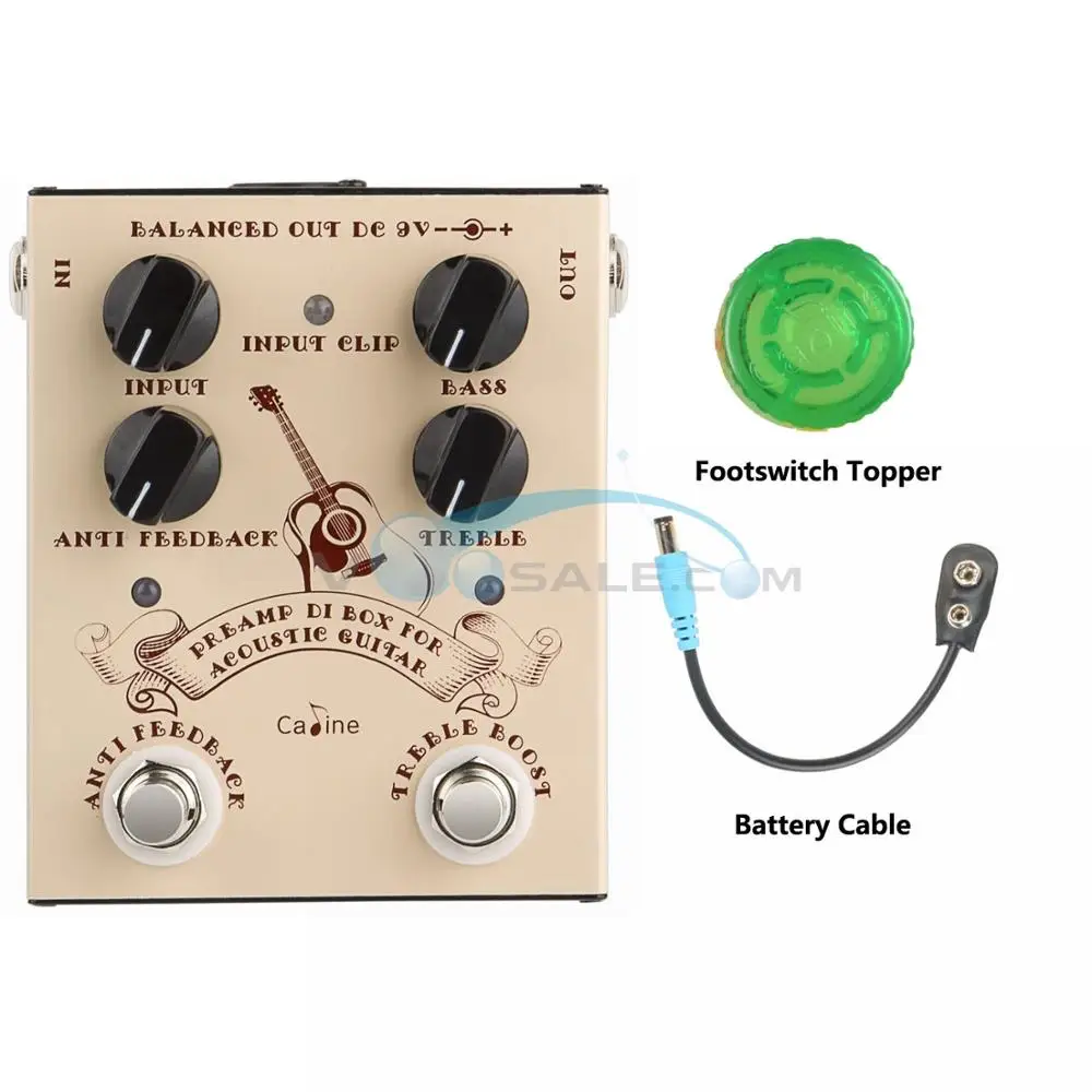 NEW Caline CP 40 DI Box For Acoustic Guitar Effect Pedal Guitar