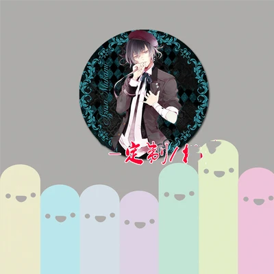 ZXFJXR 58 мм анимация Diabolik Lovers Reiji Ayato Laito Kanato значок Sakamaki Shu значки на рюкзак значок брошь