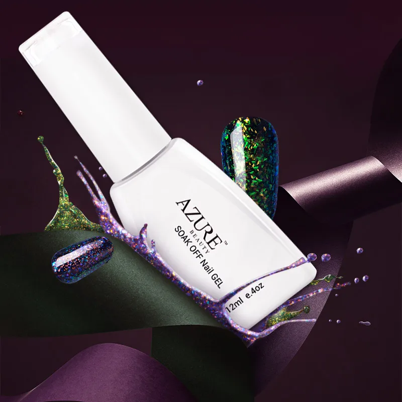 Azure Beauty Chameleon Gel Lacquer Long-lasting Galaxy Shadow Nail Gel Shiny Color Nail Glue Soak off UV Nail Gel Polish Varnish