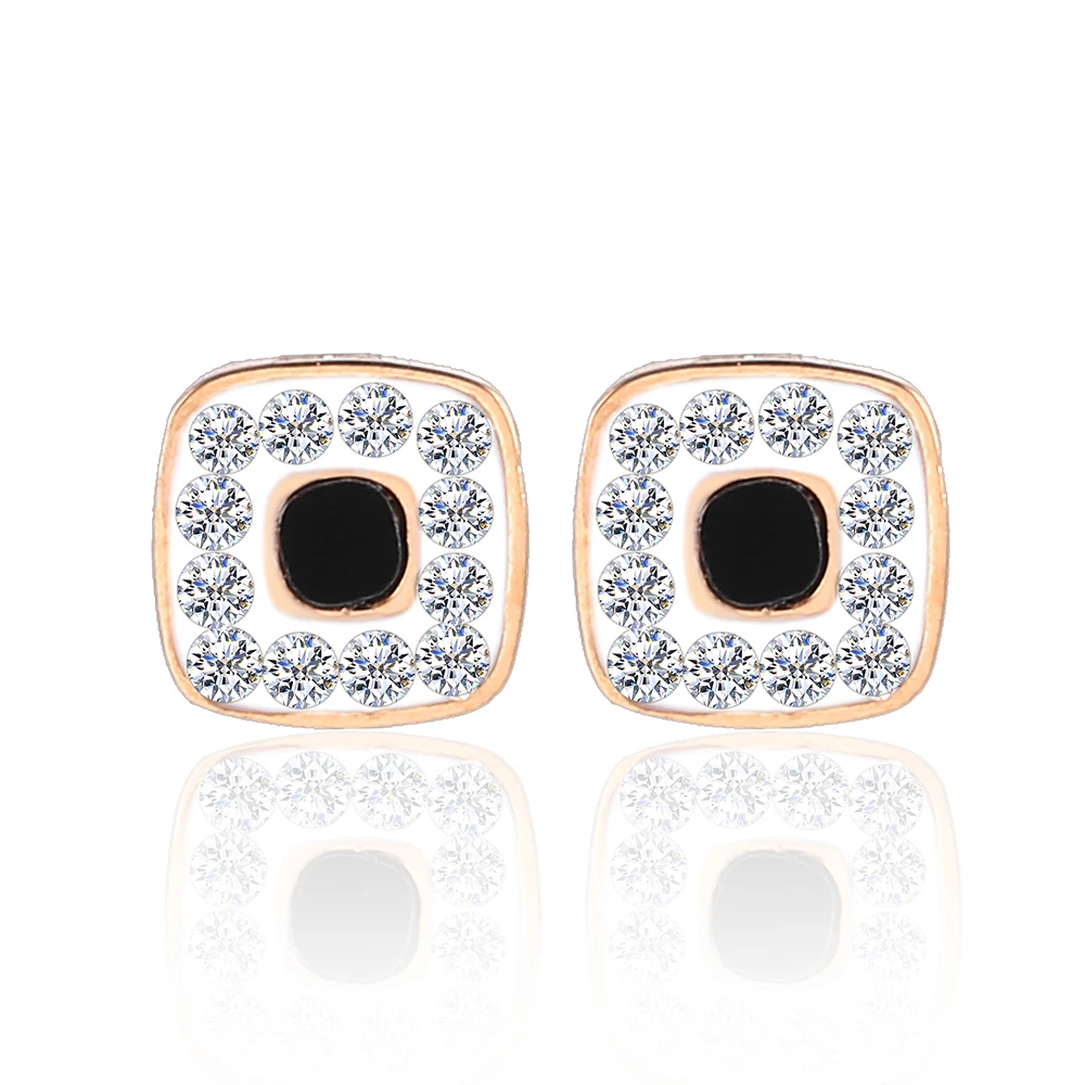 

OUFEI Stainless Steel Jewelry Woman Vogue 2019 Black Seashell Stud Earrings For Women Jewelry Accessories Wholesale Lots Bulk