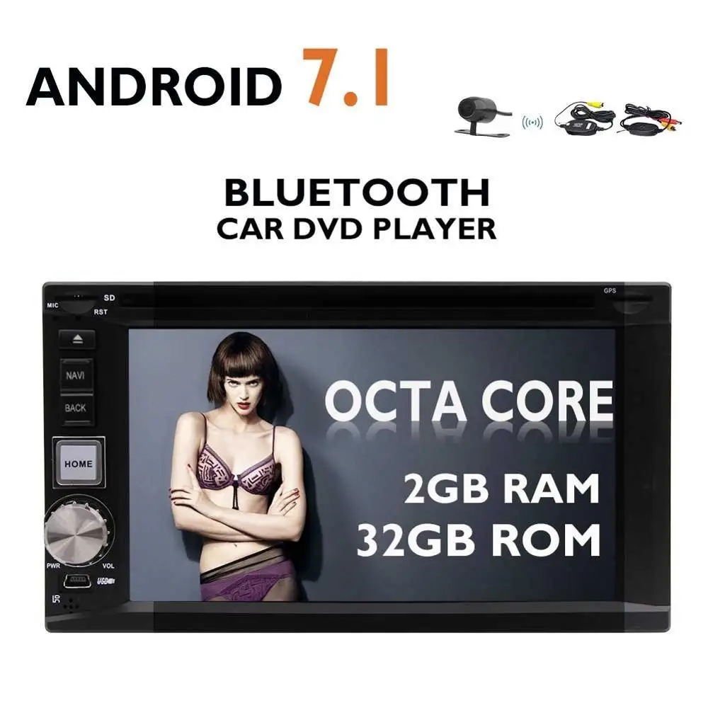 2 GB 32 8 Core двойной Din 6 ''Android 7 1 головное устройство Автомобильный