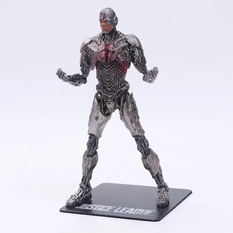 

HKXZM Anime Figure 18CM Justice League Cyborg 1/10 Scale Pre-Painted PVC Figure Collectible Toys Model Christmas Gift