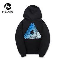 2016 Winter Neue Palace Hoodies Männer Frauen 100% Baumwolle Palast Skateboards Dicken Beflockung P Sweatshirt Palace Kapuzenjacke Männer