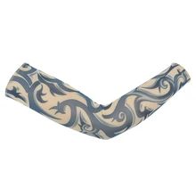 Поддельные рукава для татуировки, чулки на руку, мягкая татуировка на Хэллоуин для мужчин и женщин, тату на руку, рукав на руку, манжета, чехол, 1 пара