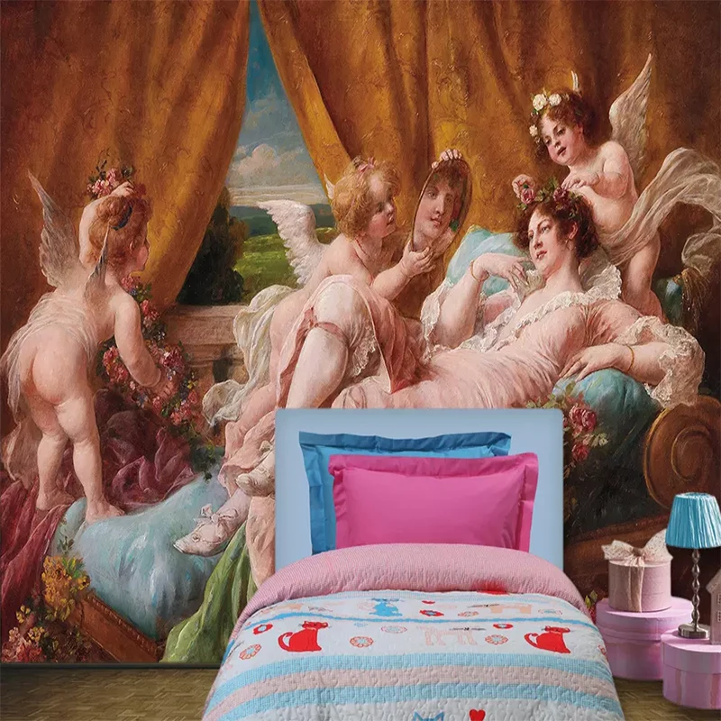 Изготовление размеров под заказ обои Венера Ангел маслом Классический росписи Гостиная Обеденная Спальня Home Decor 3D настенная живопись
