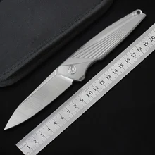 MK Австрия M390 порошок стальной нож 61hrc вакуумная термообработка острый керамический шариковый подшипник Кемпинг Охота выживания складной нож охотничий EDC складные нож тактический