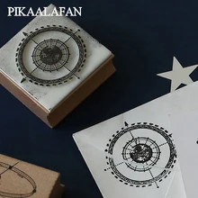 PIKAALAFAN Microcosmic серия коробки деревянный альбом для штампов DIY Фотоальбом украшение карты ремесло деревянная резиновая игрушечная печать