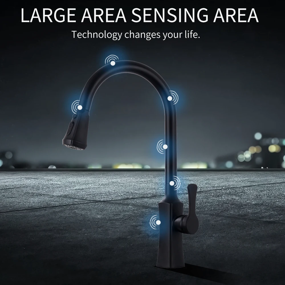  Touch On Kitchen Faucets with Pull Out Sprayer Single Handle Kitchen Sink Faucet with Pull Out Spra - 33030922173