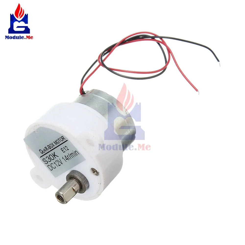 

DC 12V 14RPM 2 Wires High Torque Electric Geared Box S30K Reduction Motor