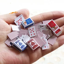 Миниатюрный покер 1/12 кукольный домик Миниатюрные аксессуары Кукольный дом, игрушки для девочек детские игрушки для ролевых игр Miniaturas Каса де мунека