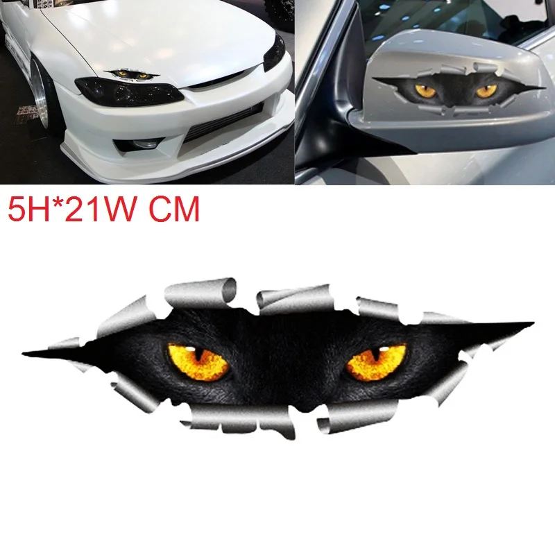 

1Pcs 210x50mm Car Styling Funny 3D Eyes Car Sticker Waterproof Peeking Monsters Decals Stickers Car styling Decoration