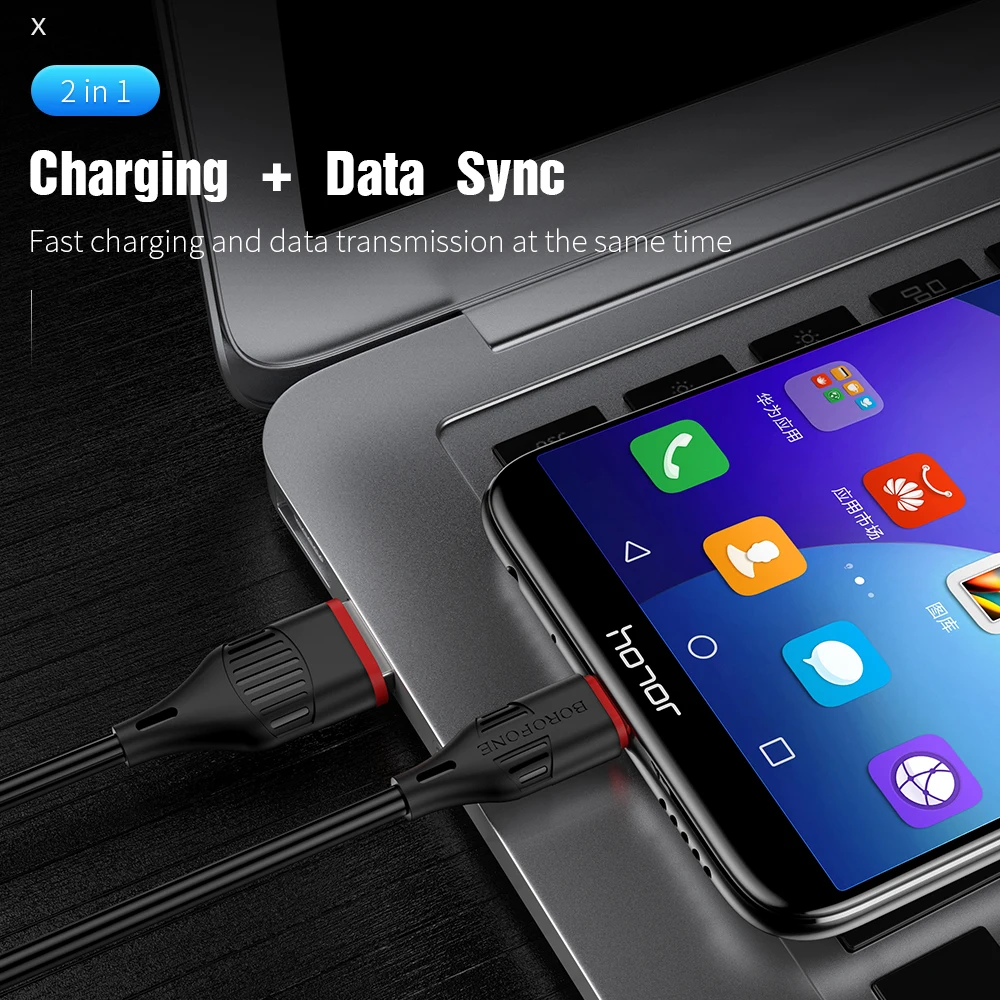 Кабель Micro USB HOCO Borofone BX17 кабель для быстрой зарядки и передачи данных Samsung Xiaomi