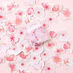 45pcs \ Cherry blossom завод DIY декоративные наклейки милый стиль kawaii средство герметизации упаковки мини альбом Стикеры для дневника студент офис