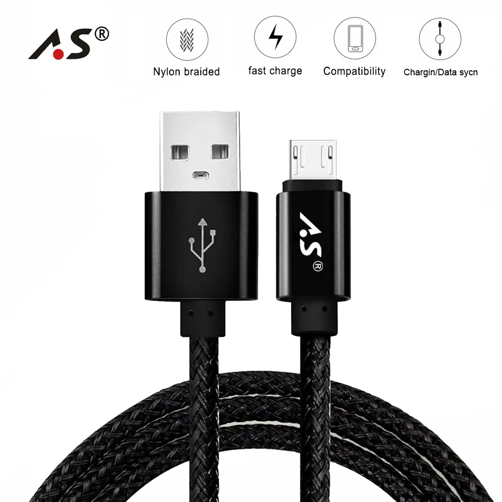 

Micro USB Cable 2A Fast Charging Data Wire Cord Microusb Charger Cable For Samsung Xiaomi Android Mobile Phone Cables 1m/2m/3m