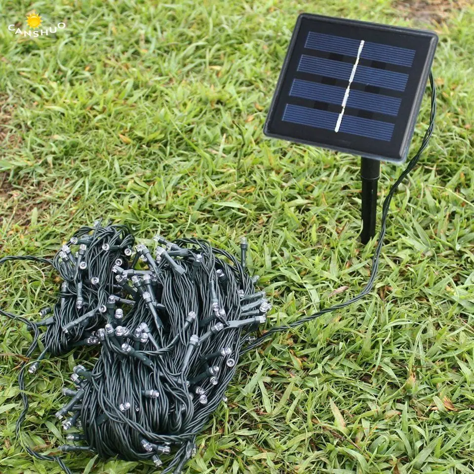 

12M 100LED Outdoor Solar Lamp LED String Lights Fairy Waterproof Holiday Christmas Party Garlands Solar Garden Decoration Light