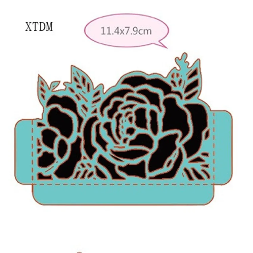  Die cutting die toy metal rose invitation crafts paper relief DIY embossed Christmas New Year Valen - 33026436635