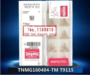 

Free shopping! TNMG160404-TM T9125 T9115 lathe cutting tools CNC blade alloy carbide cutting tool carbide inserts