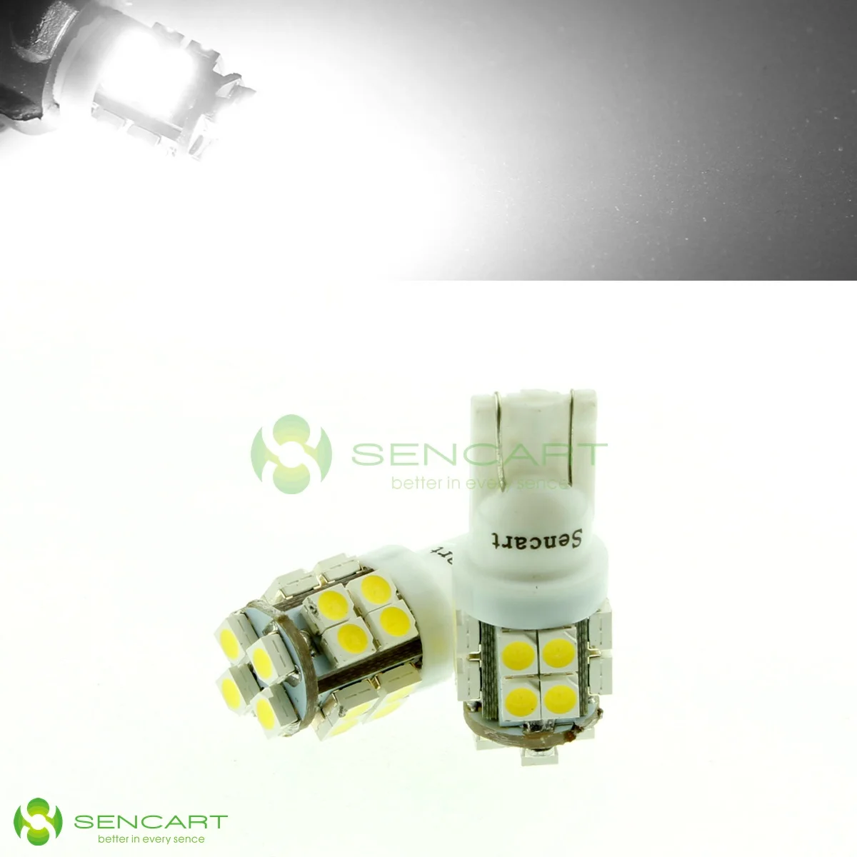 Sencart 10 шт. ксеноновые лампы белого клина t10 20 smd светодиодные w5w 2825 158 192 168 194 12 В|10
