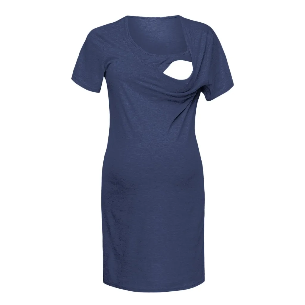 

Women Maternity Sleeveless Delivery Nursing Baby Nightdress Breastfeeding Dress Maternity Dress Mom Pregnant Cotton Dress L406