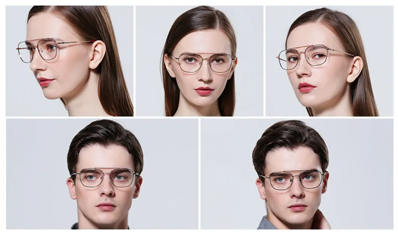 Brightzone новые мужские металлические очки винтажные прозрачные оптические женские очки для близорукости квадратные оправы